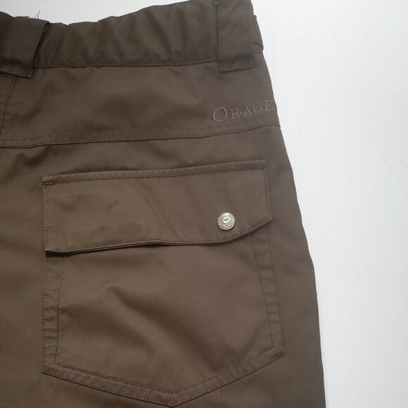 Orage Prime /OT Outerwear Technology Dark Brown Ladies Size Medium Snow Pants - Picture 9 of 16